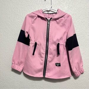 Reebok kids' pink and black hooded jacket size 3T